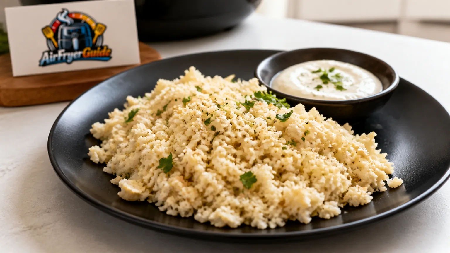 Mandelreis aufwärmen im Airfryer
