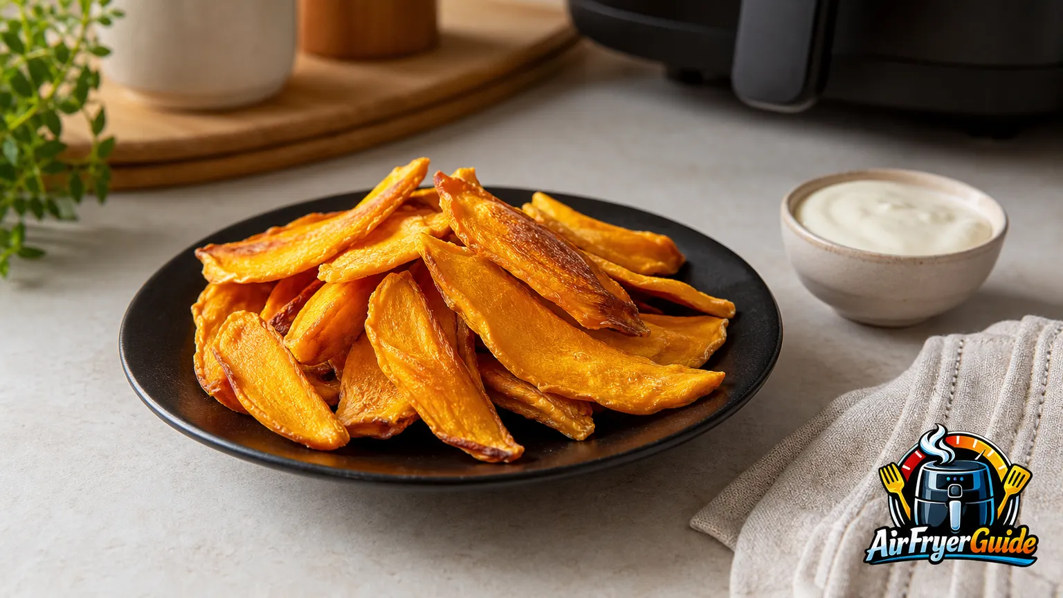 Mangochips im Airfryer