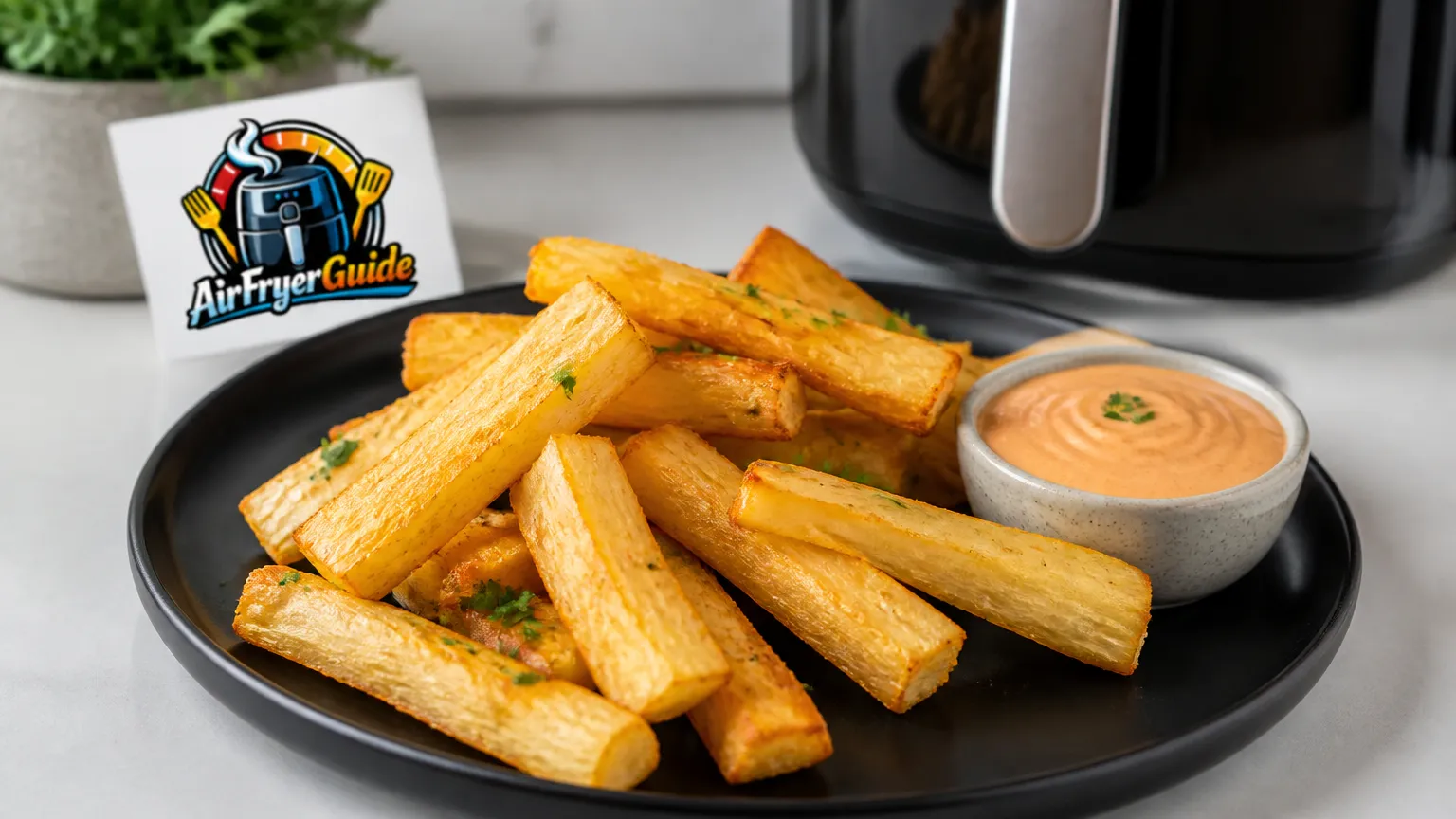 Maniok Pommes im Airfryer