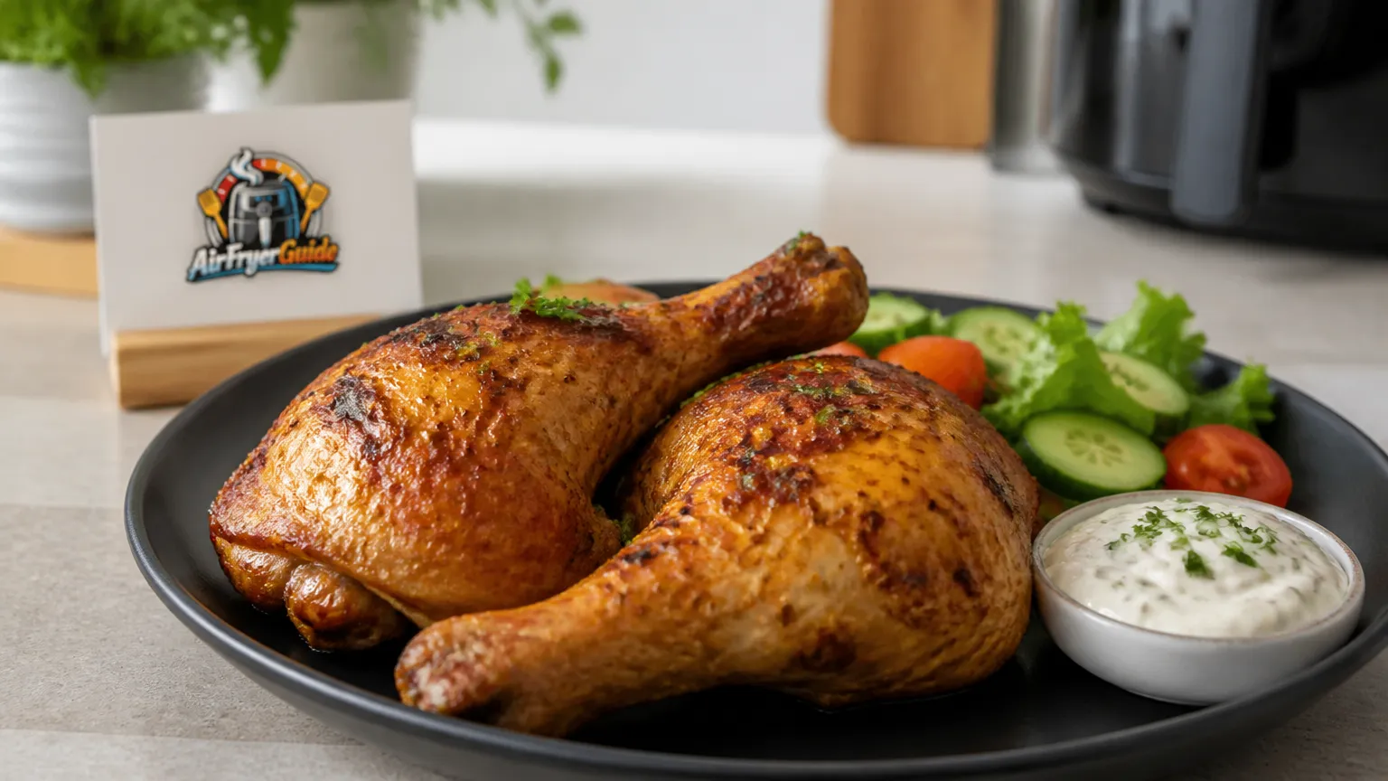 Marinierte Hähnchenkeule im Airfryer