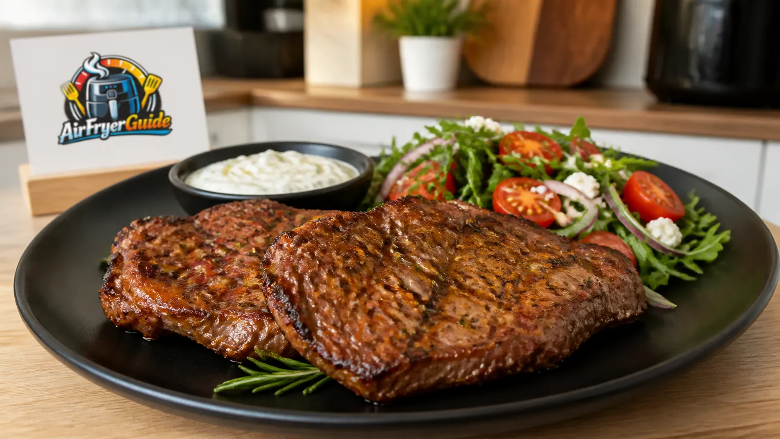 Mariniertes Lammsteak im Airfryer