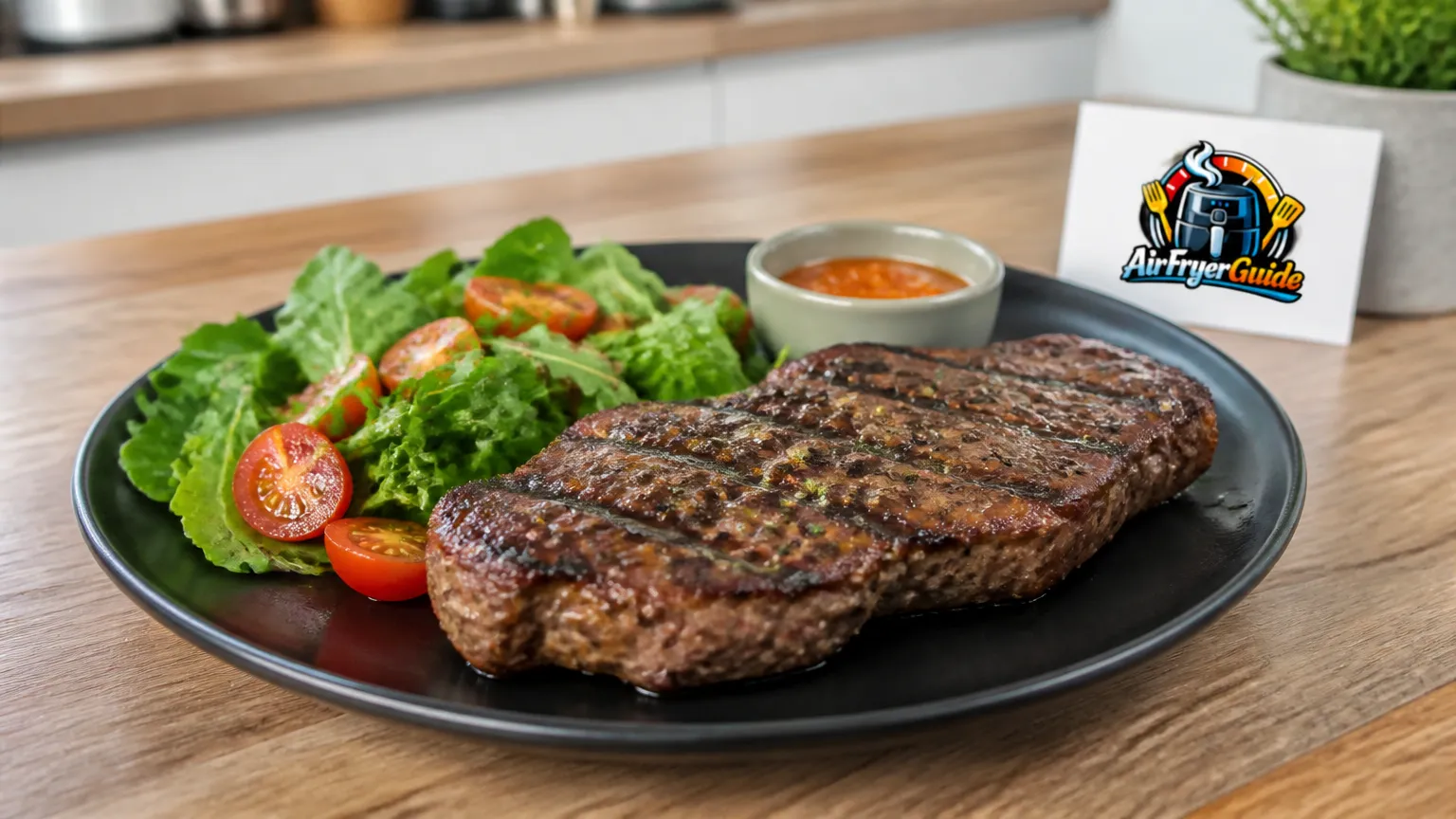 Mariniertes Rindersteak im Airfryer