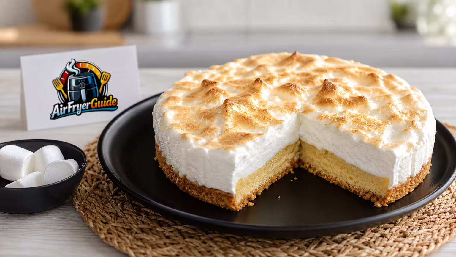 Marshmallowtorte (TK) auftauen im Airfryer