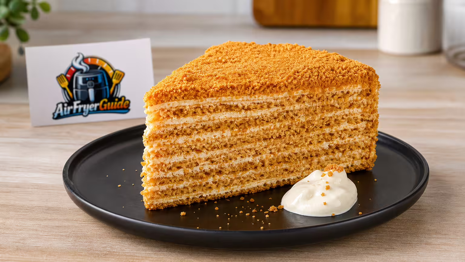 Medovik Kuchen (TK) auftauen im Airfryer
