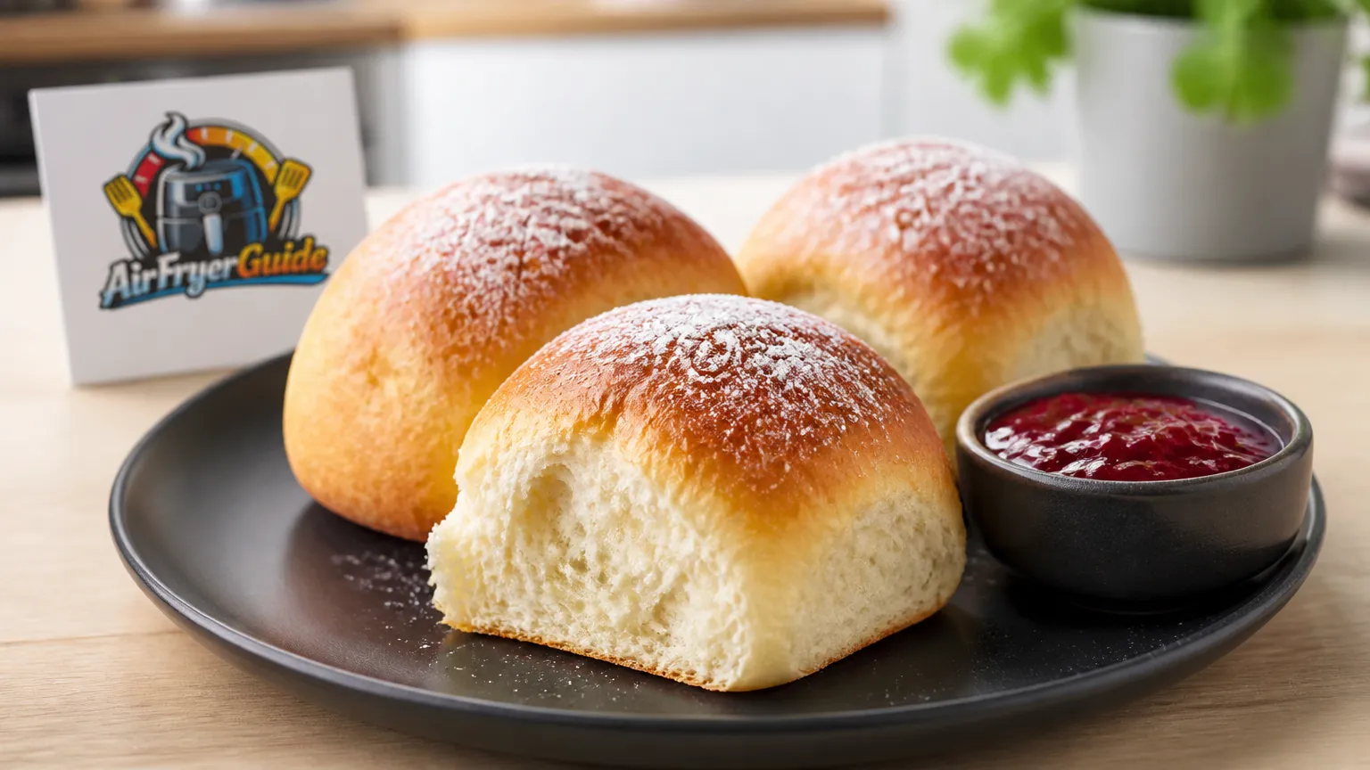 Milchbrötchen im Airfryer