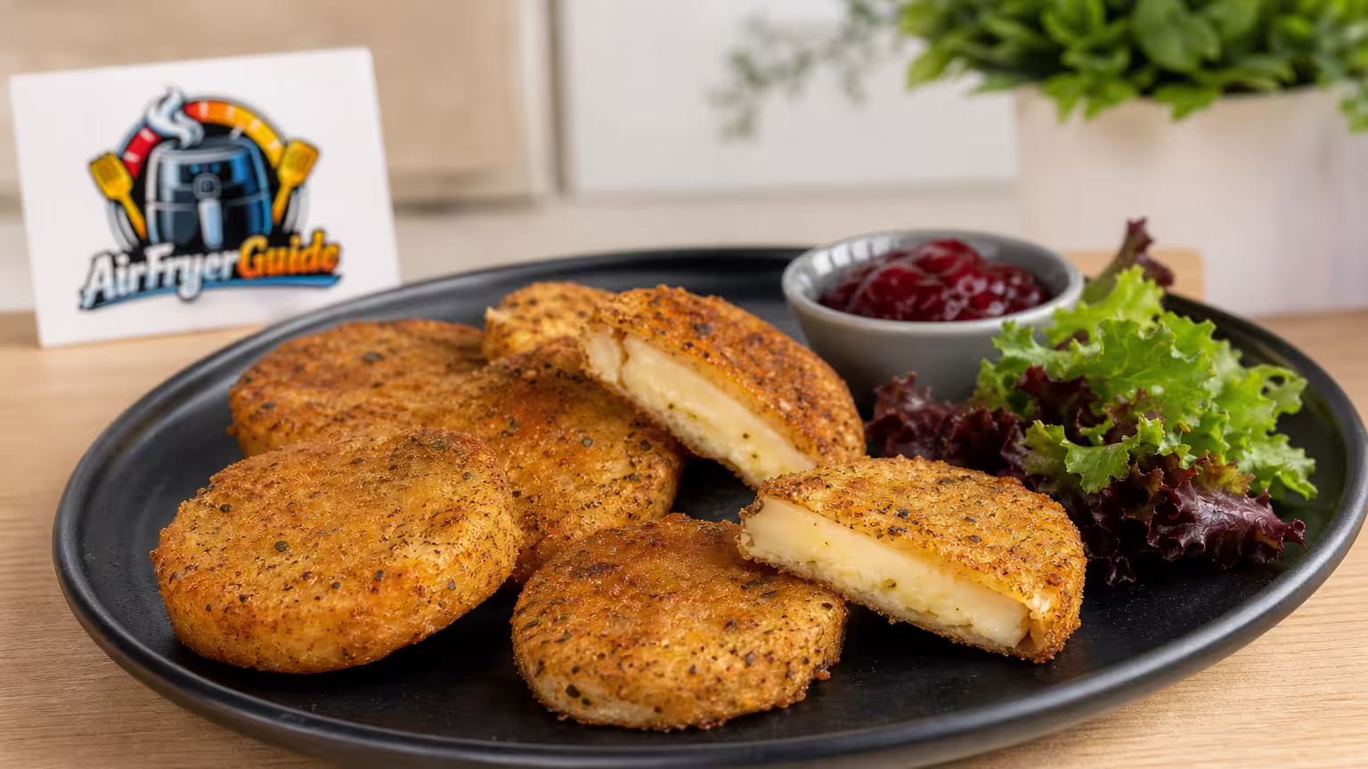 Mini Backkäse Mix (TK) im Airfryer - Serviervorschlag