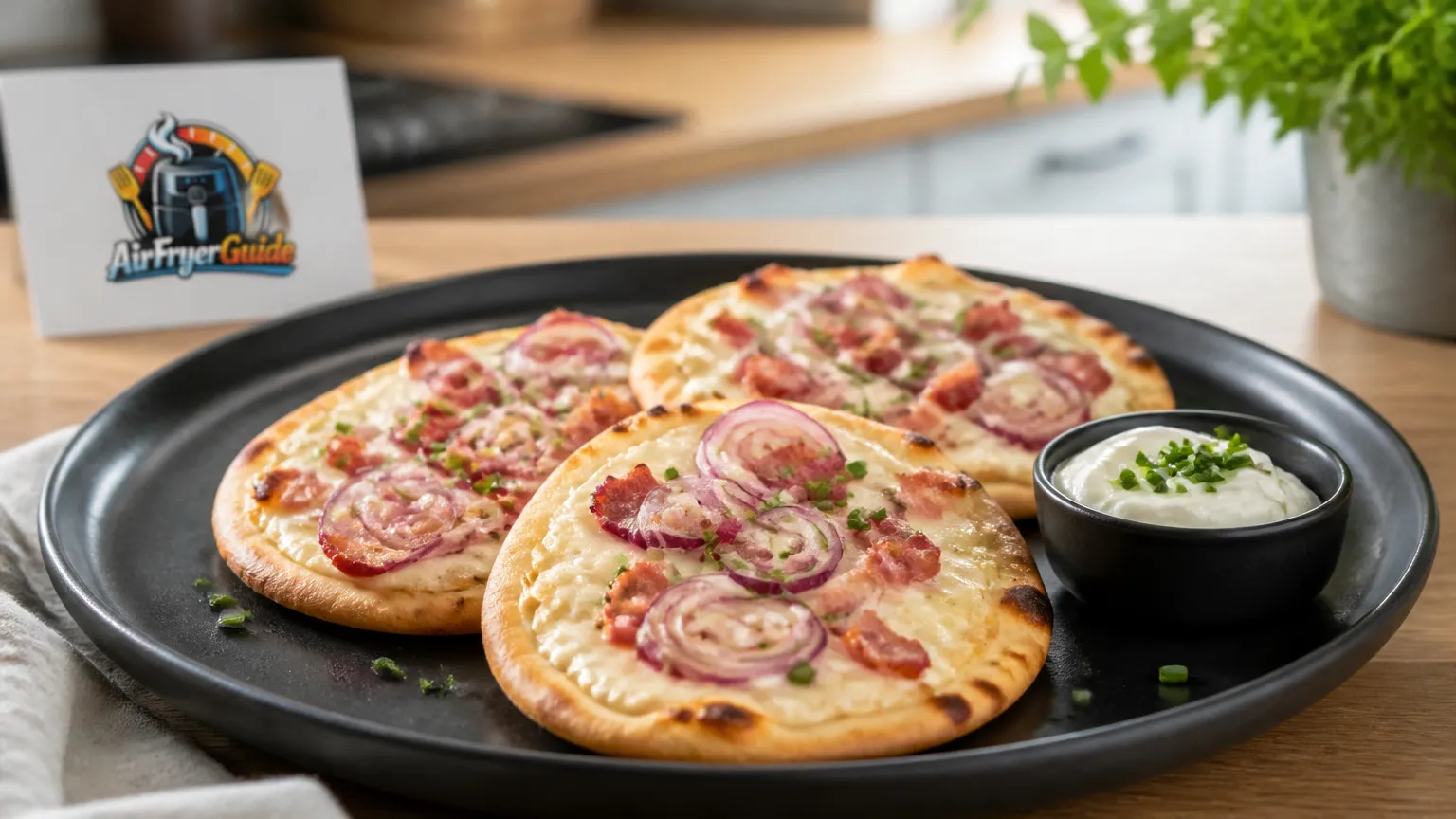 Mini-Flammkuchen (Kühlware) im Airfryer