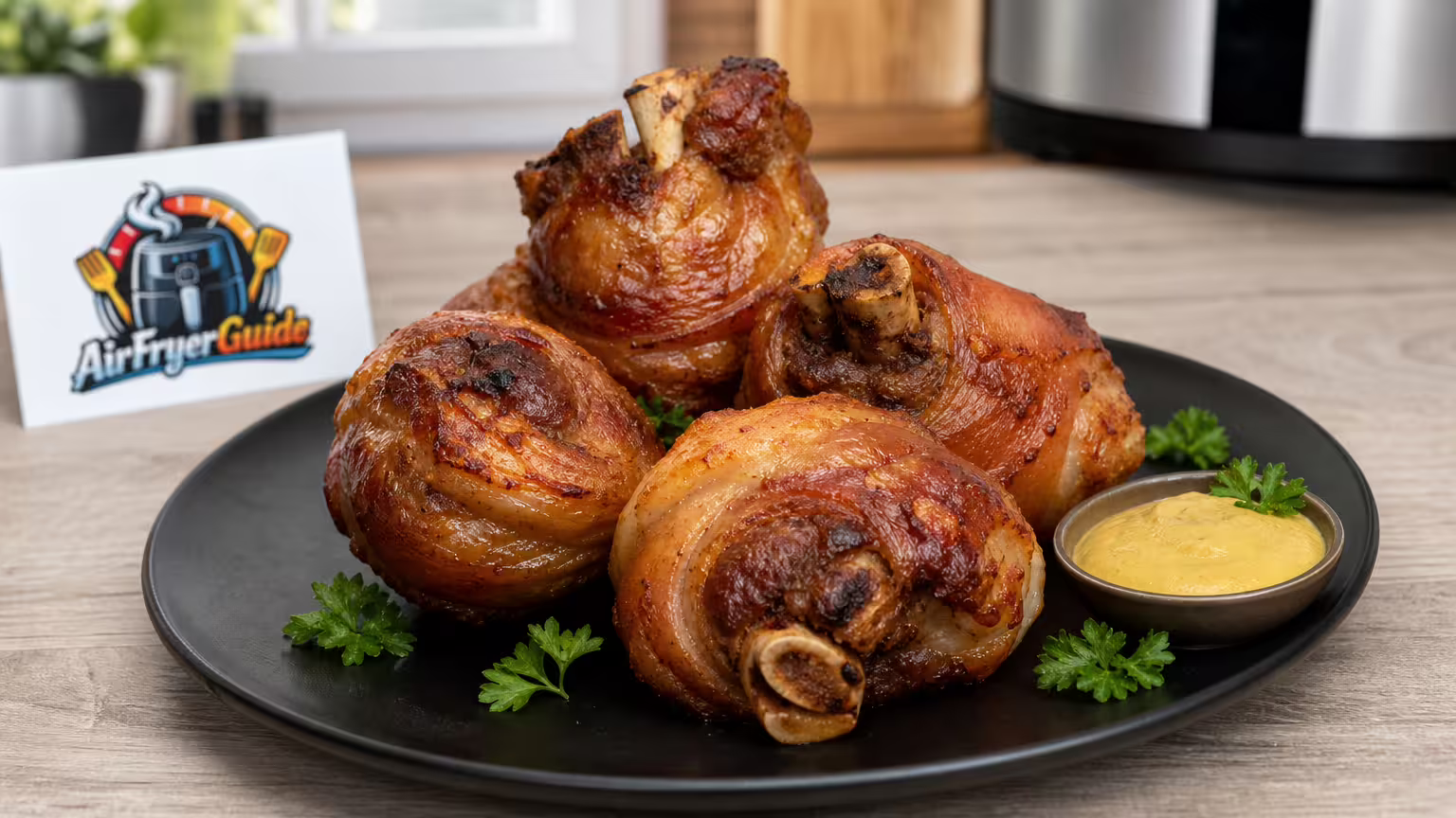 Mini-Haxen (TK) im Airfryer - Serviervorschlag