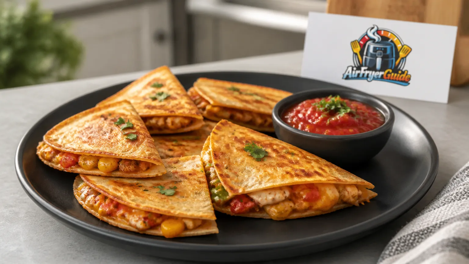 Mini-Quesadillas im Airfryer