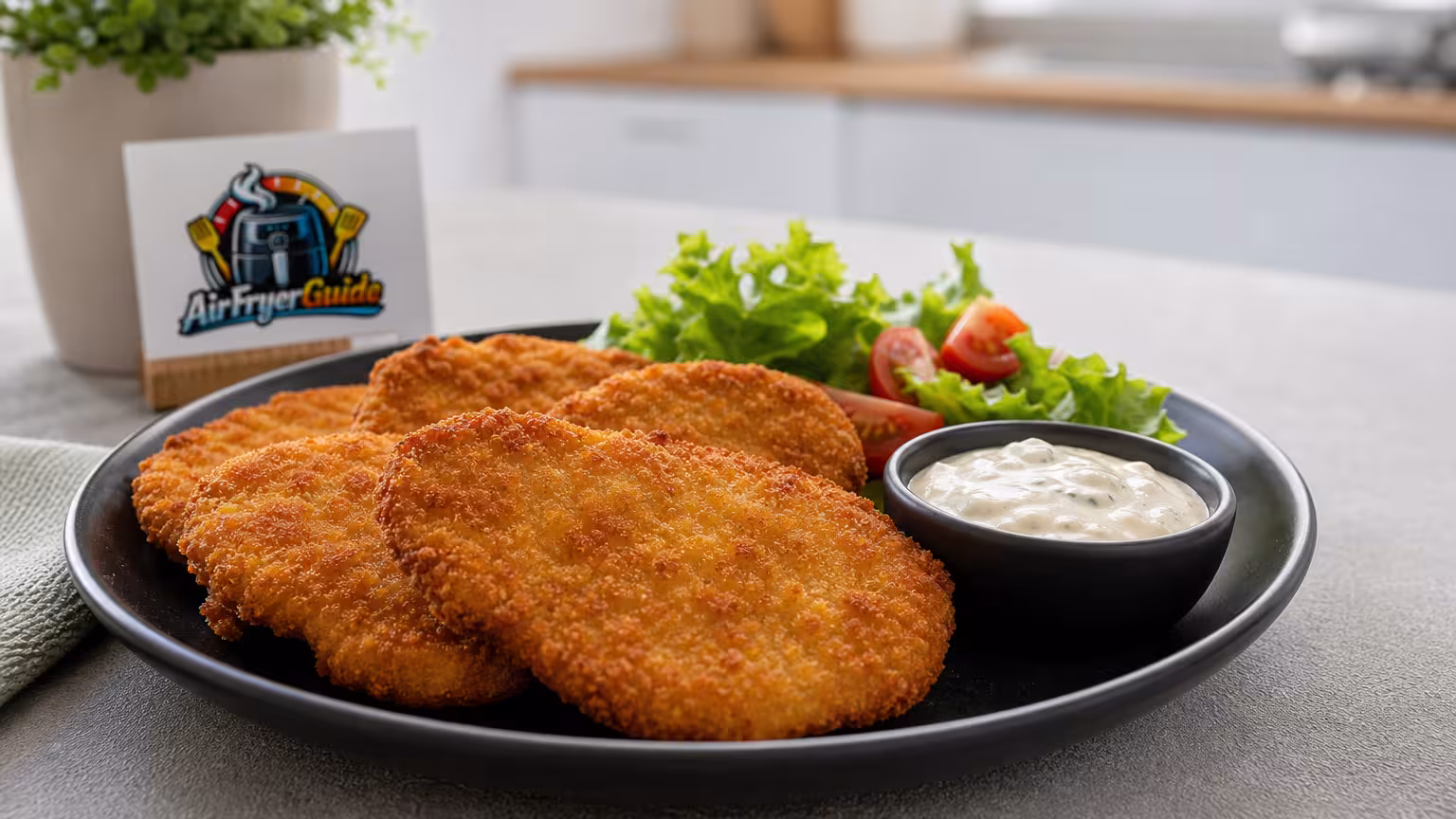 Mini Schnitzel im Airfryer