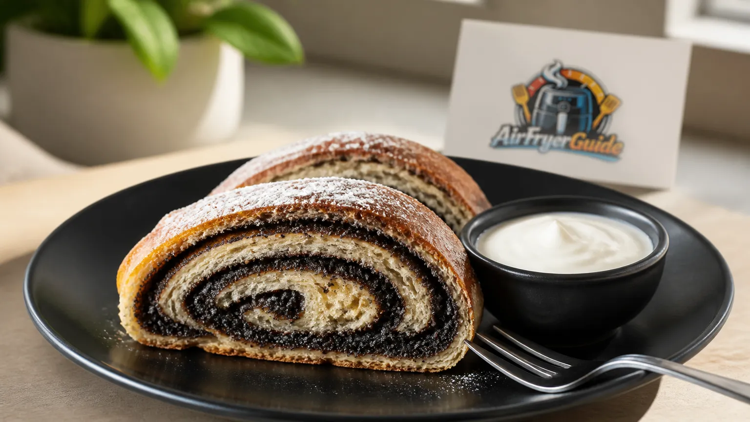 Mohnstrudel (Kühlware) im Airfryer