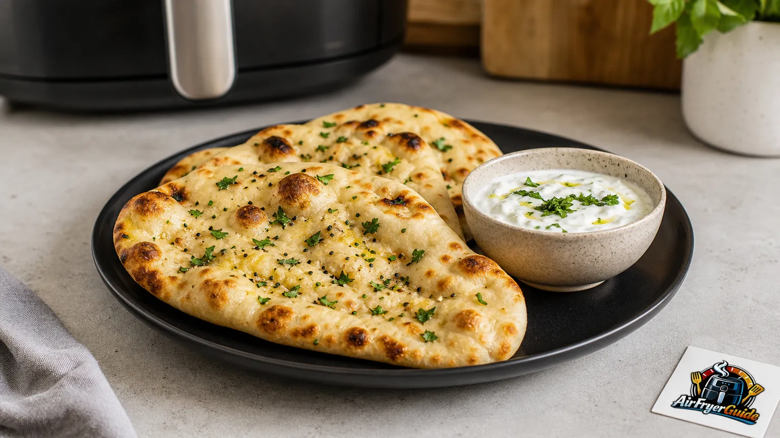 Naan Brot im Airfryer