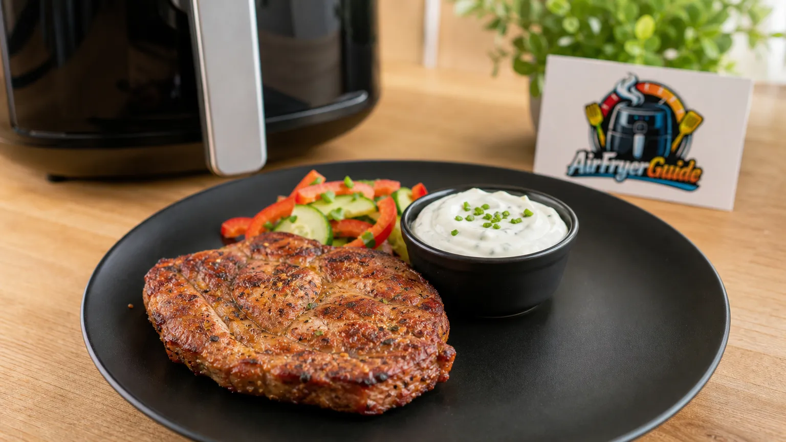 Nackensteak im Airfryer