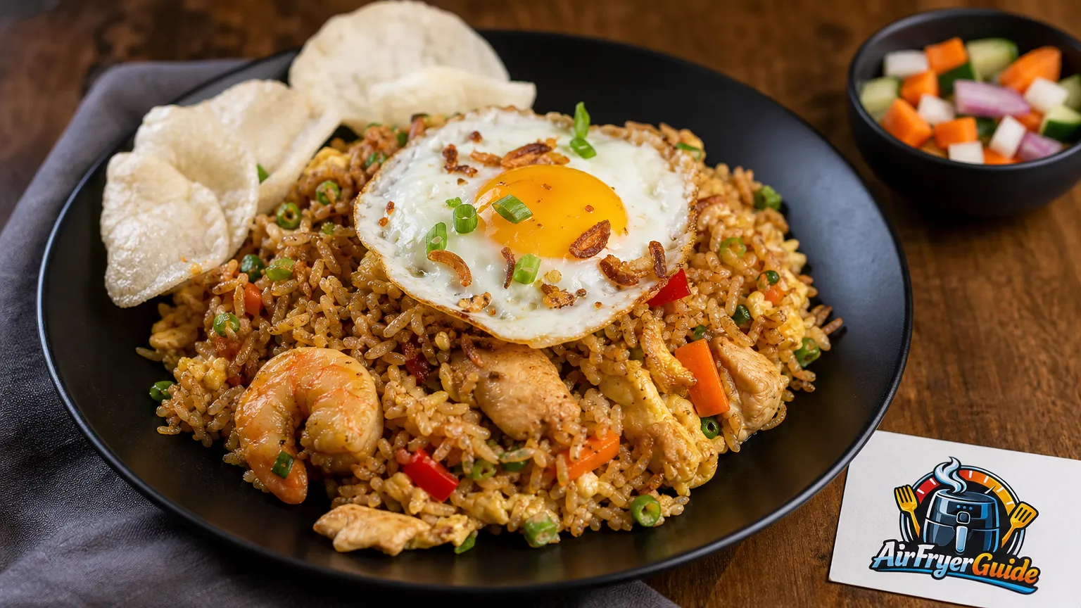 Nasi Goreng im Airfryer