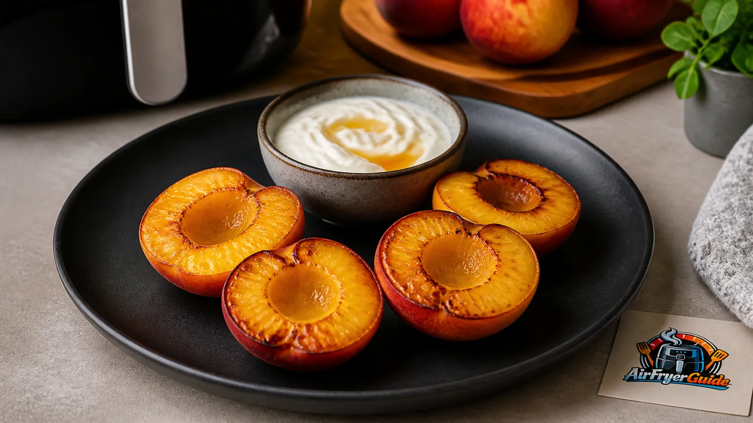 Nektarinen im Airfryer