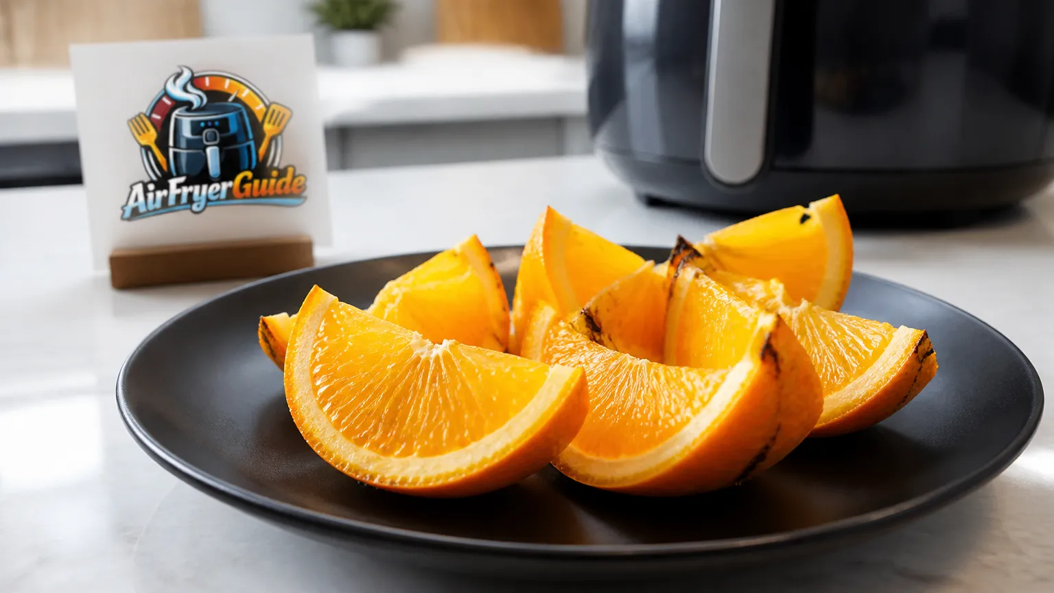 Orange im Airfryer