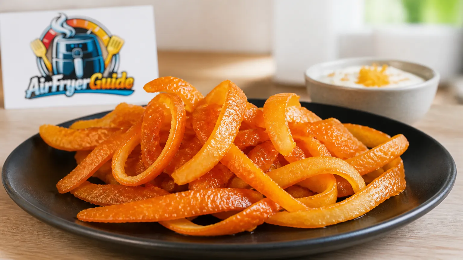 Orangenschalen im Airfryer