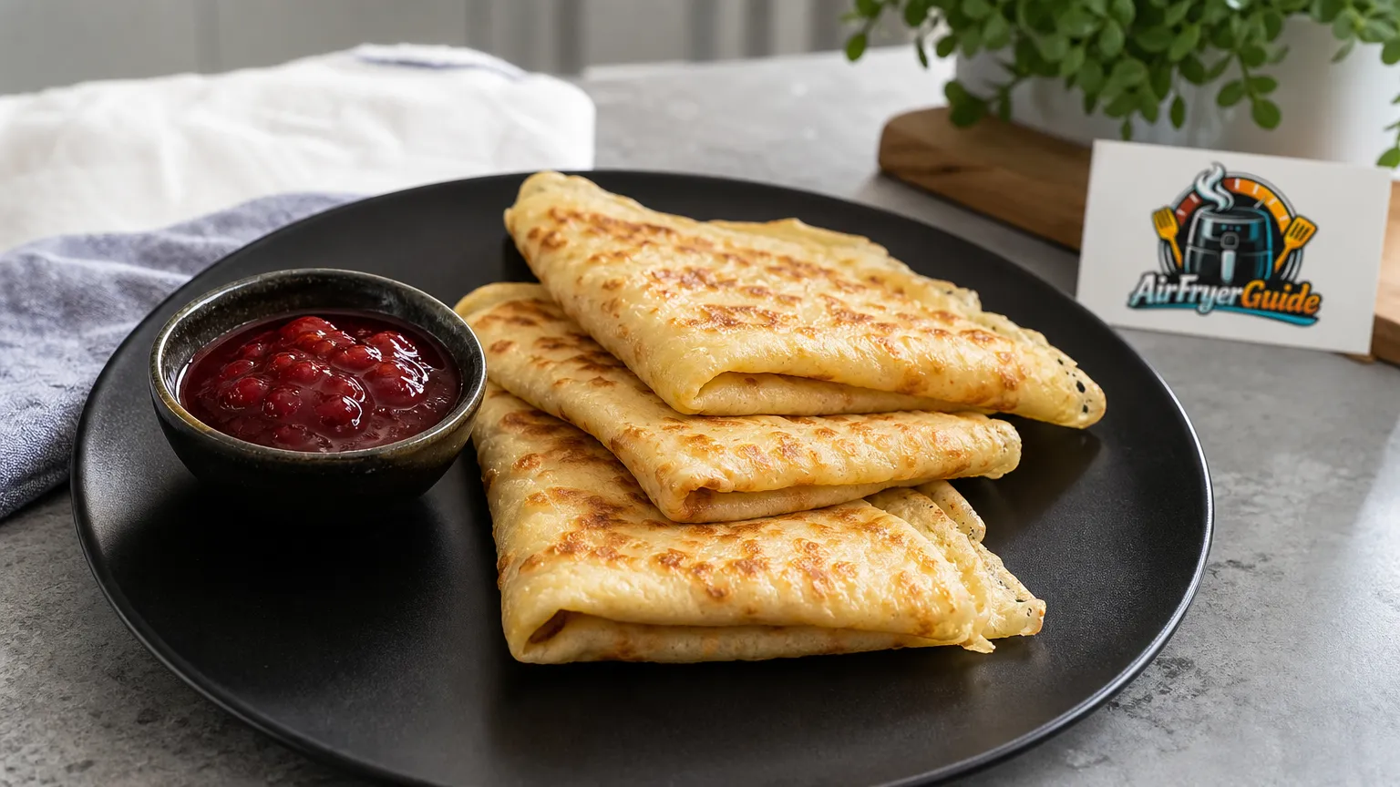 Eierpfannkuchen im Airfryer