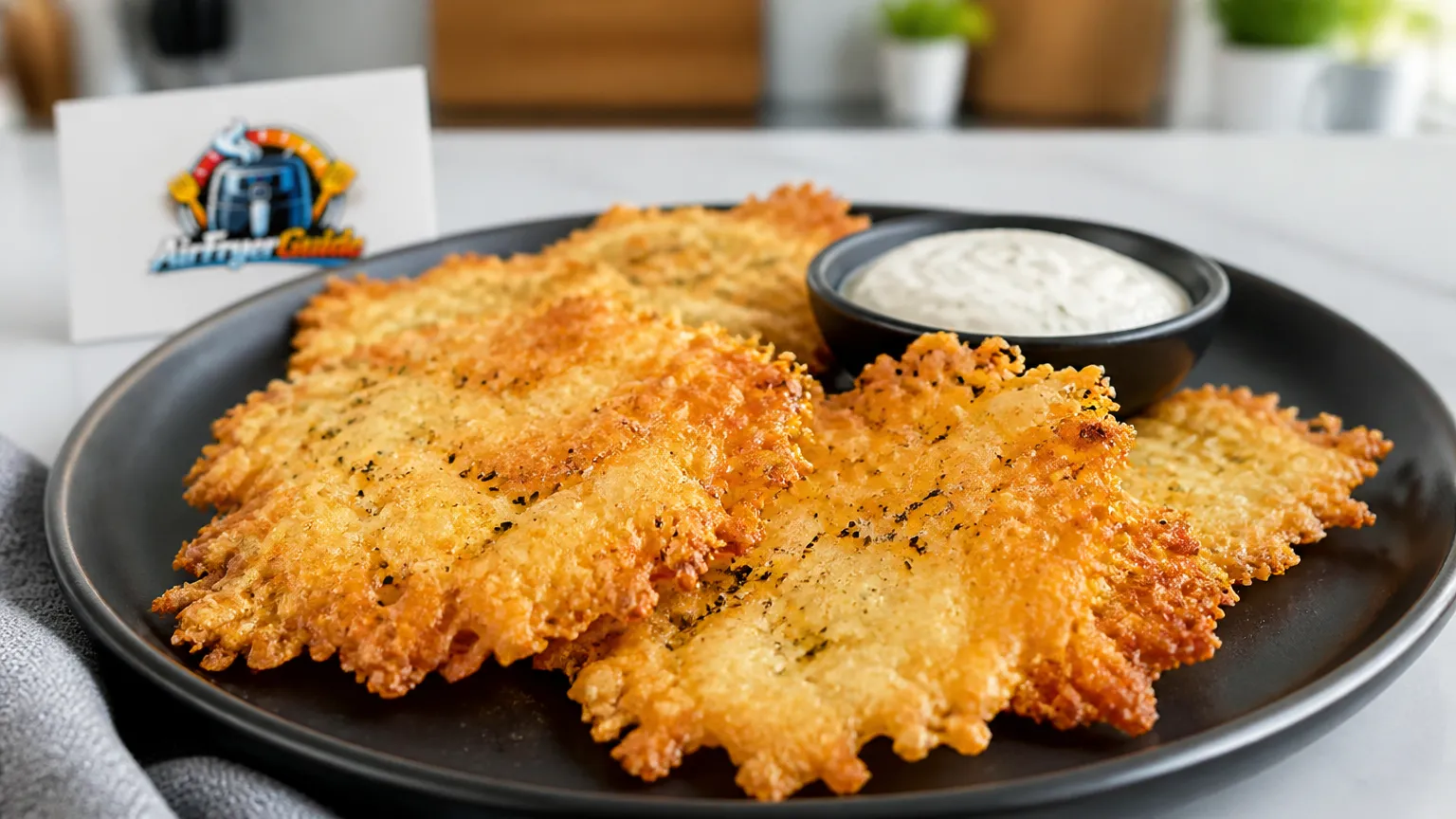 Parmesan Chips im Airfryer
