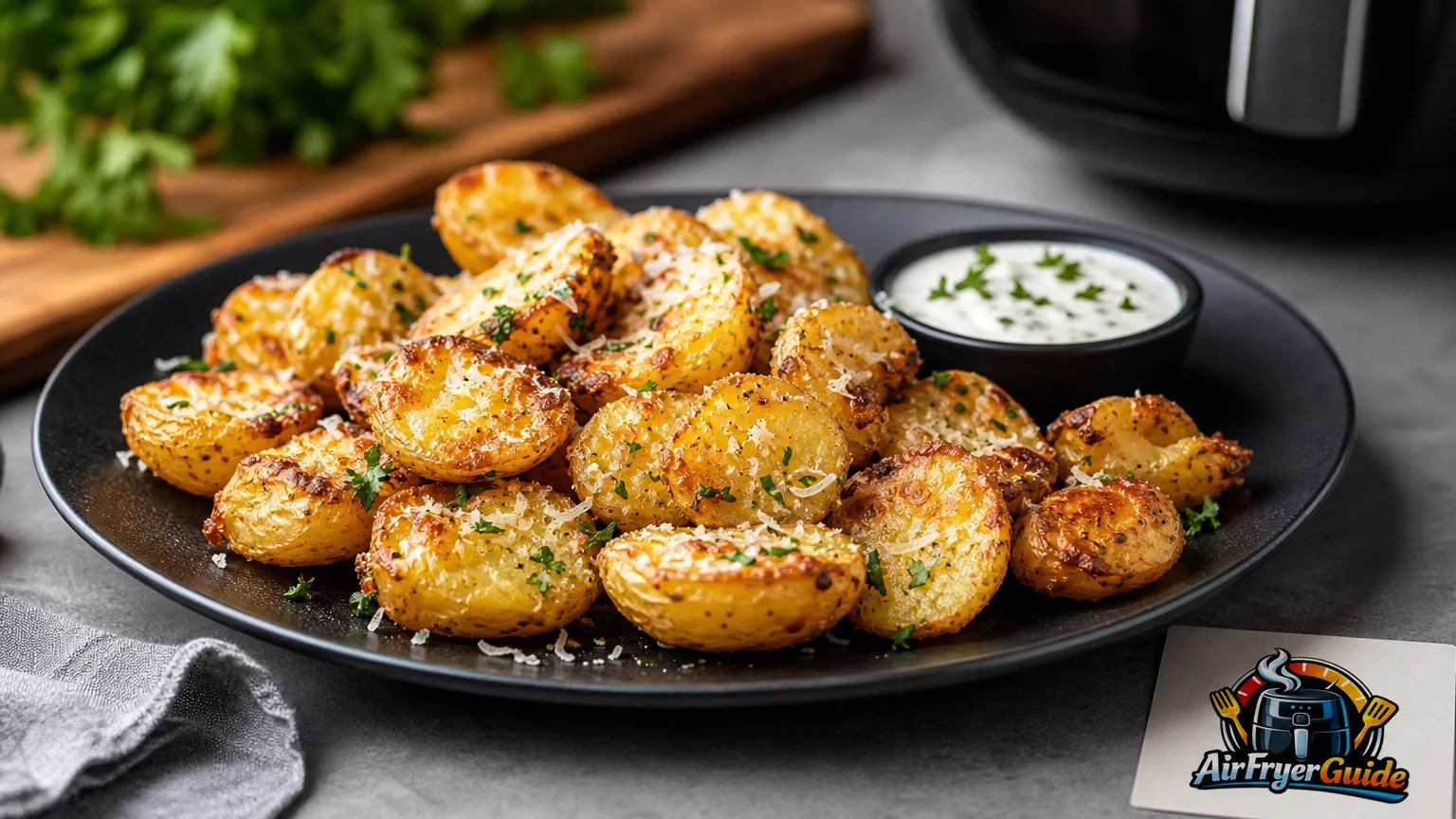 Parmesan Kartoffeln im Airfryer