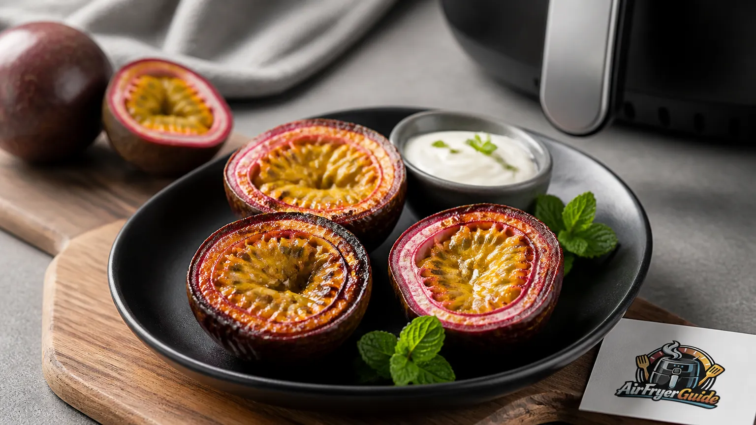 Passionsfrucht im Airfryer