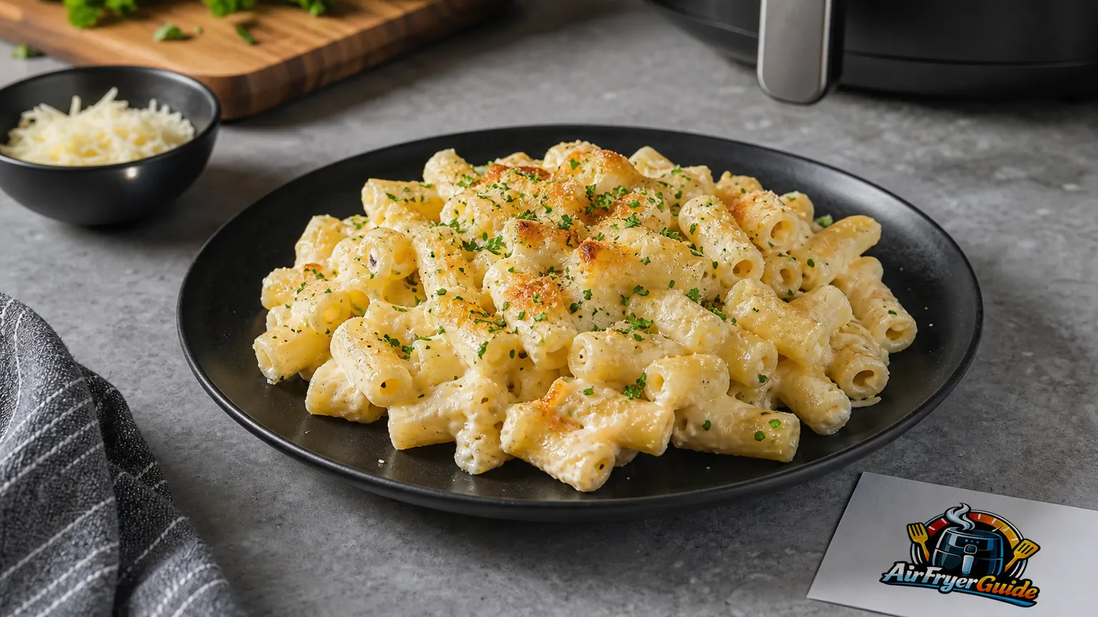 Fettuccine Alfredo im Airfryer