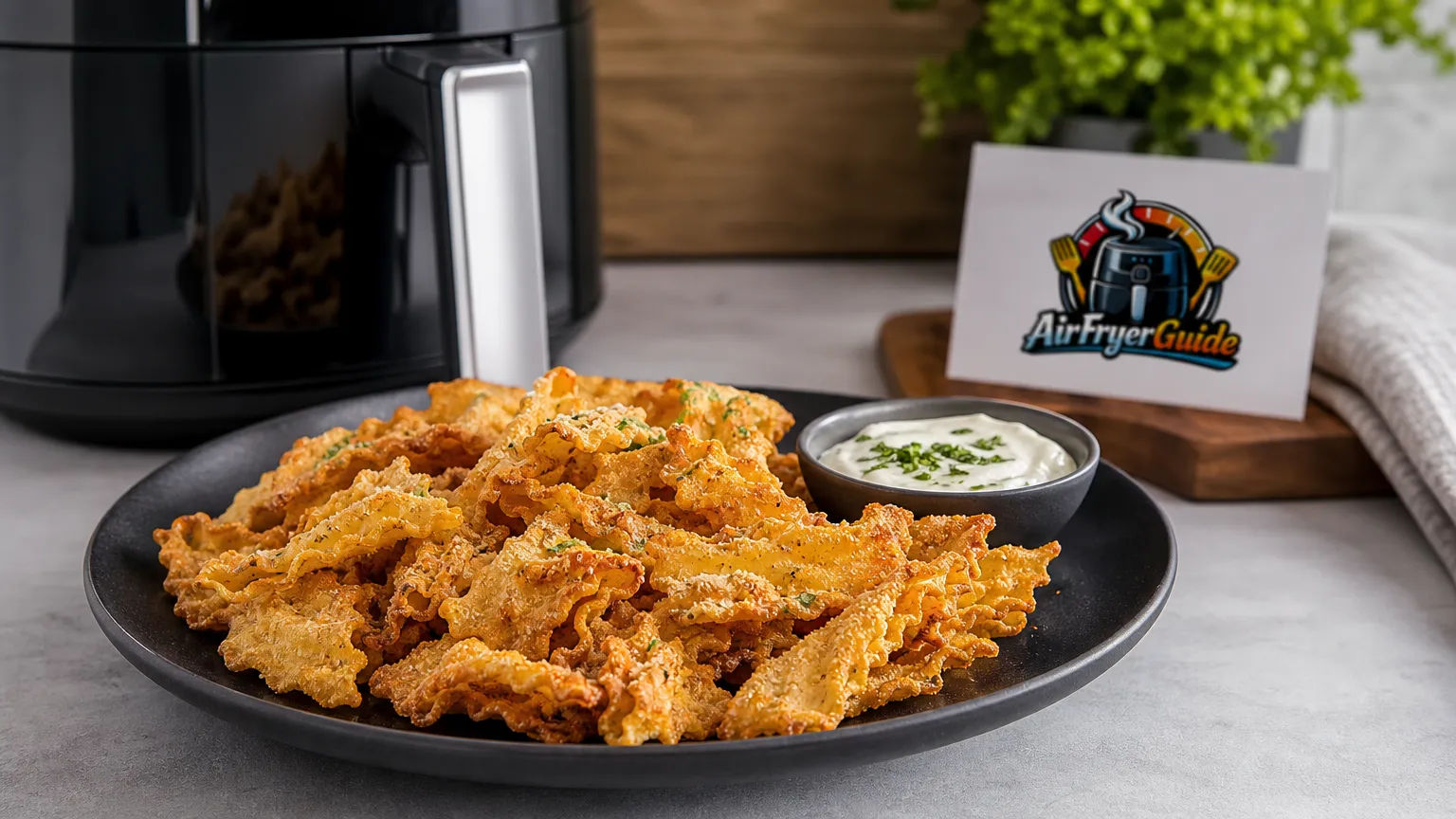 Pasta Chips im Airfryer