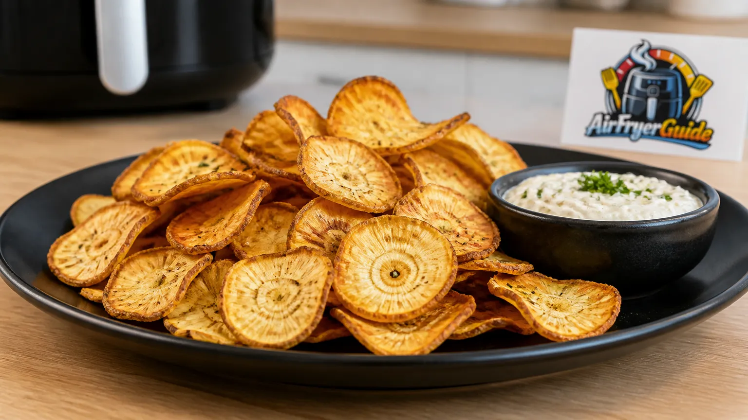 Pastinaken Chips im Airfryer