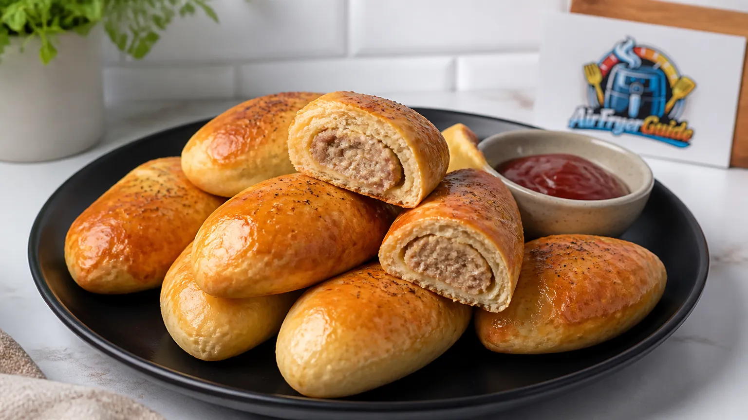 Paszteciki (Kühlware) im Airfryer
