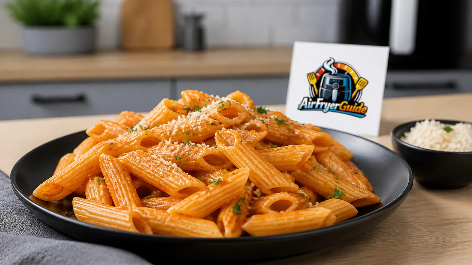 Penne aufwärmen im Airfryer