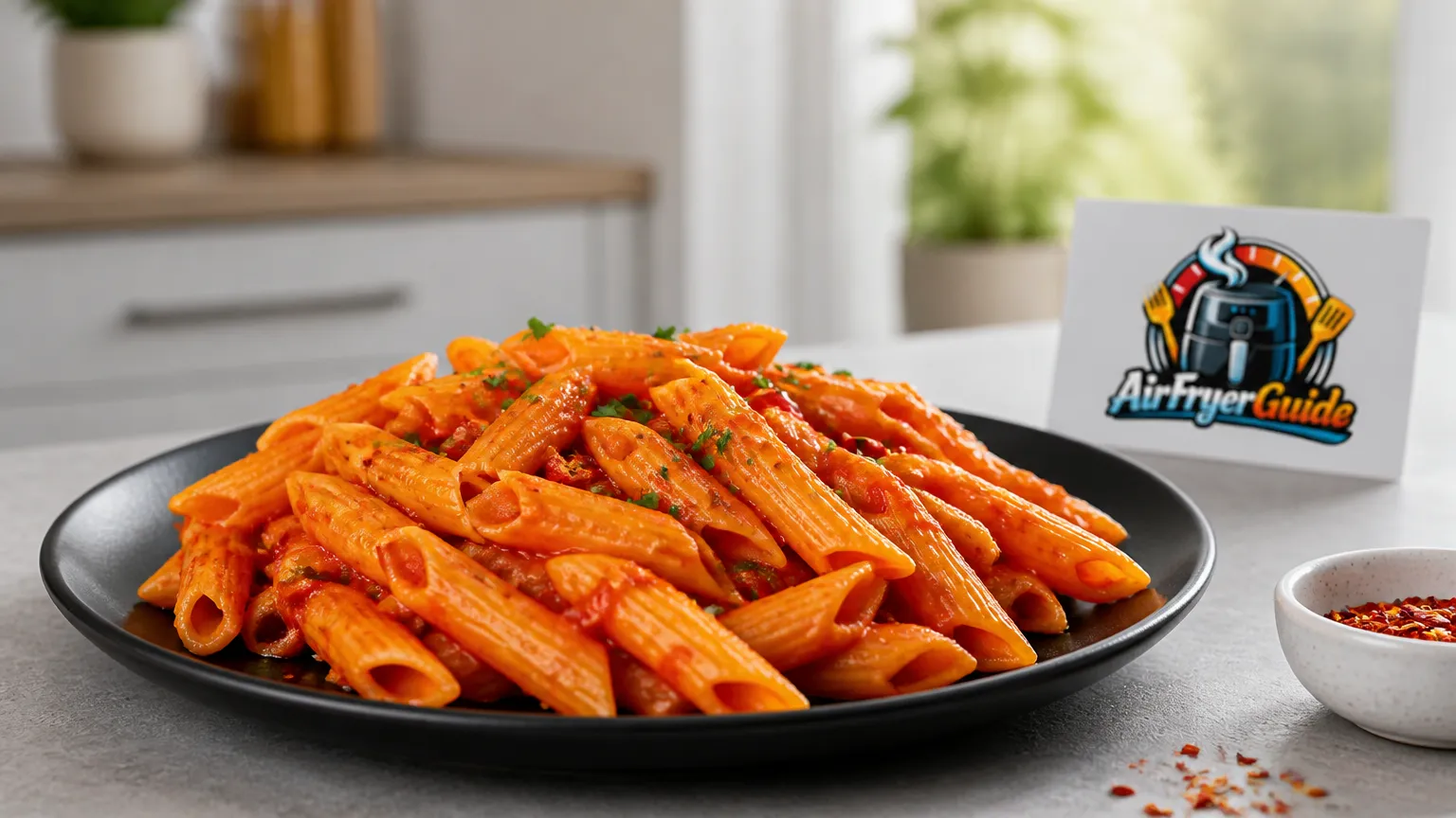 Penne Arrabbiata im Airfryer