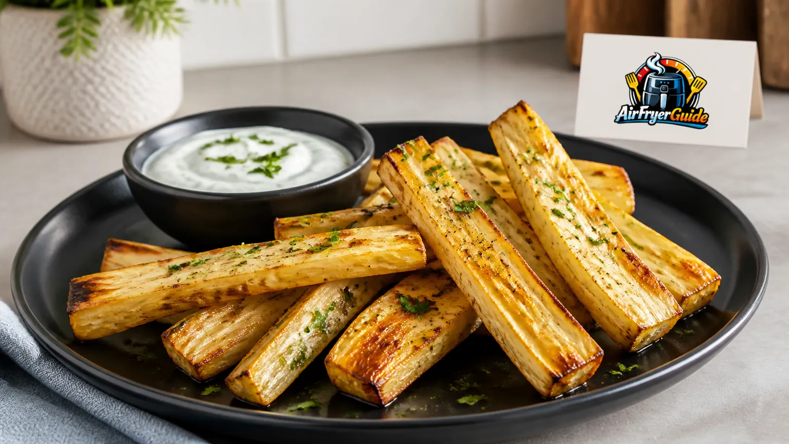 Petersilienwurzel im Airfryer
