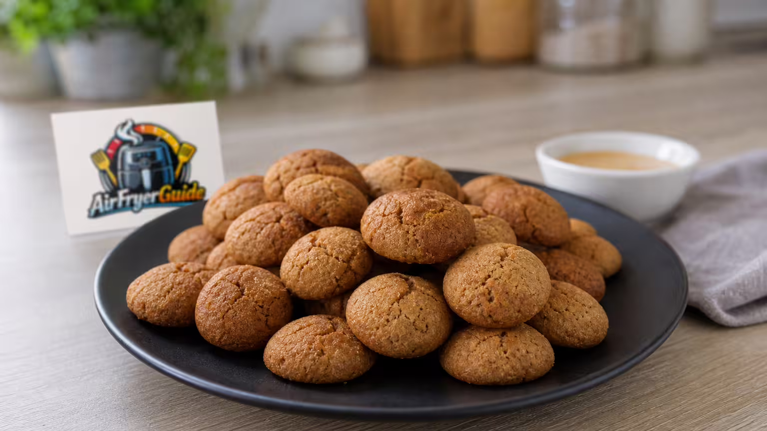 Pfeffernüsse im Airfryer - Serviervorschlag