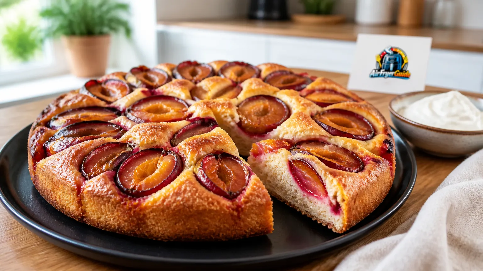 Pflaumenkuchen (TK) im Airfryer