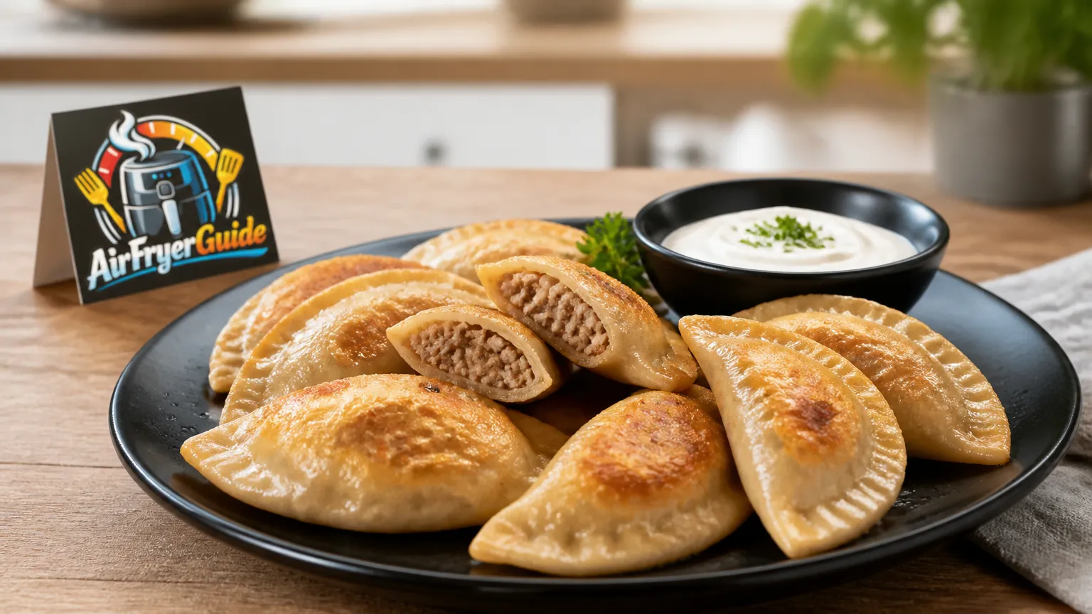 Pierogi mit Fleisch (TK) im Airfryer