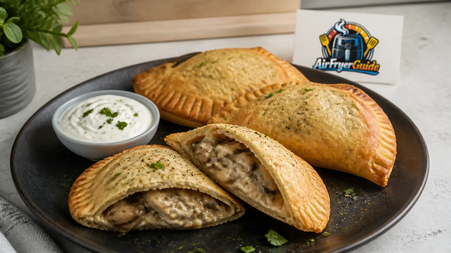 Pilz-Trüffel Panzerotti im Airfryer