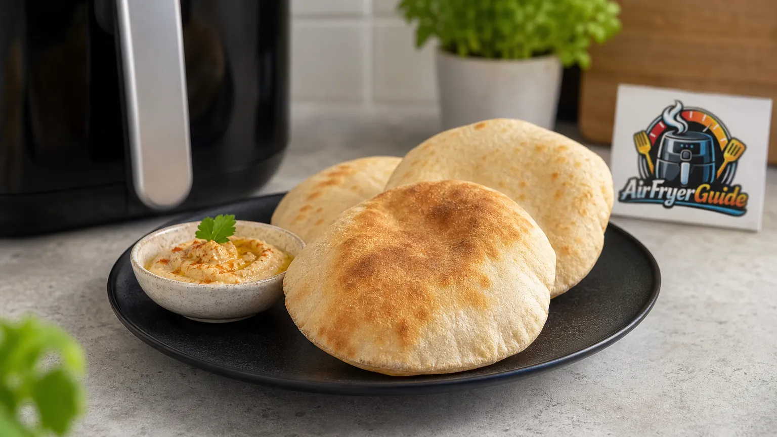 Pita Brot im Airfryer