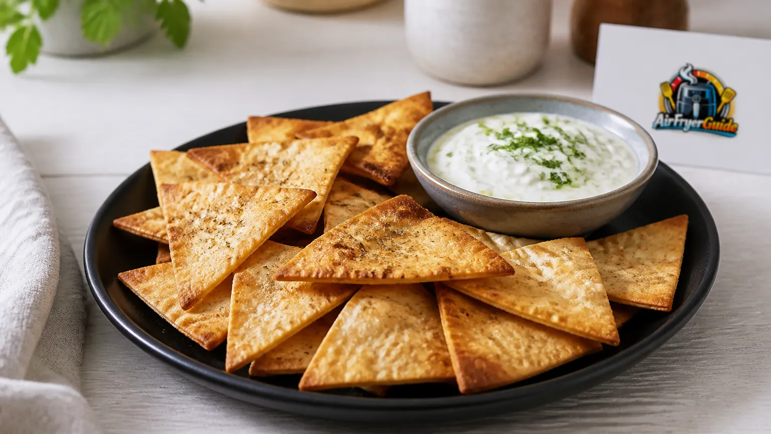 Pita Chips im Airfryer