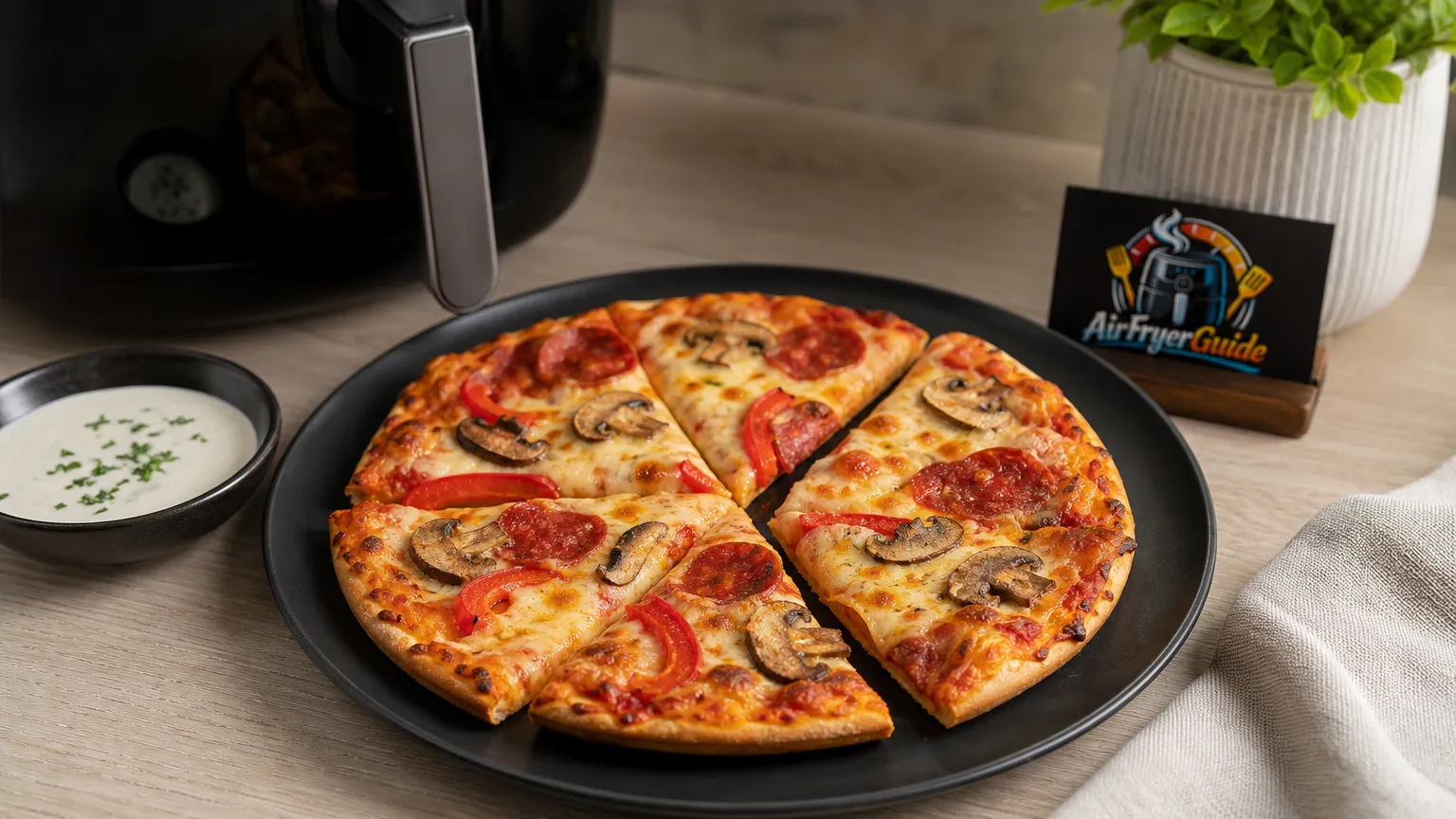 Mini Pizza im Airfryer