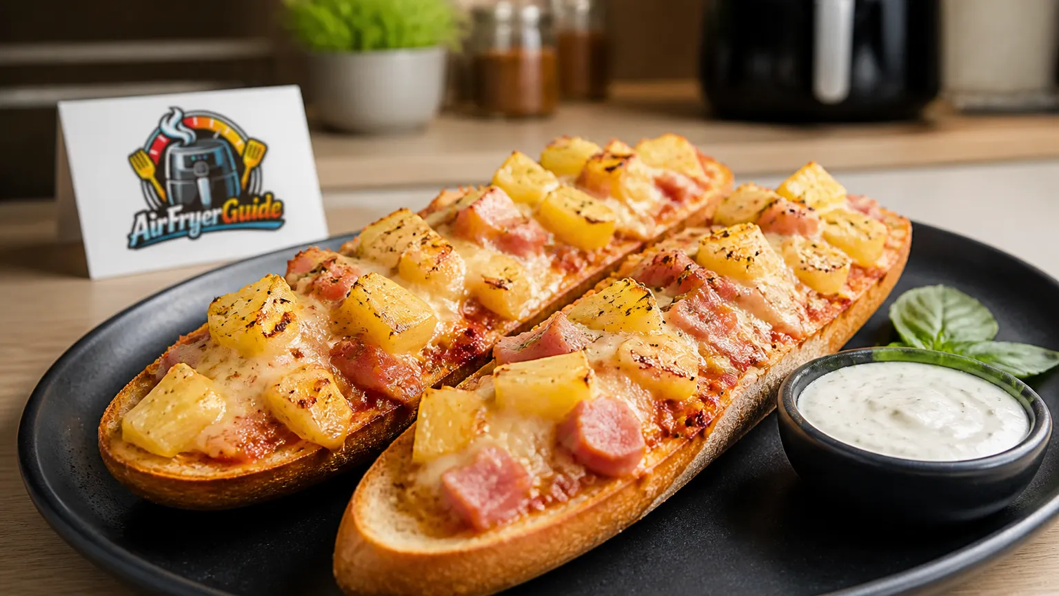 Pizza Baguette Hawaii (TK) im Airfryer