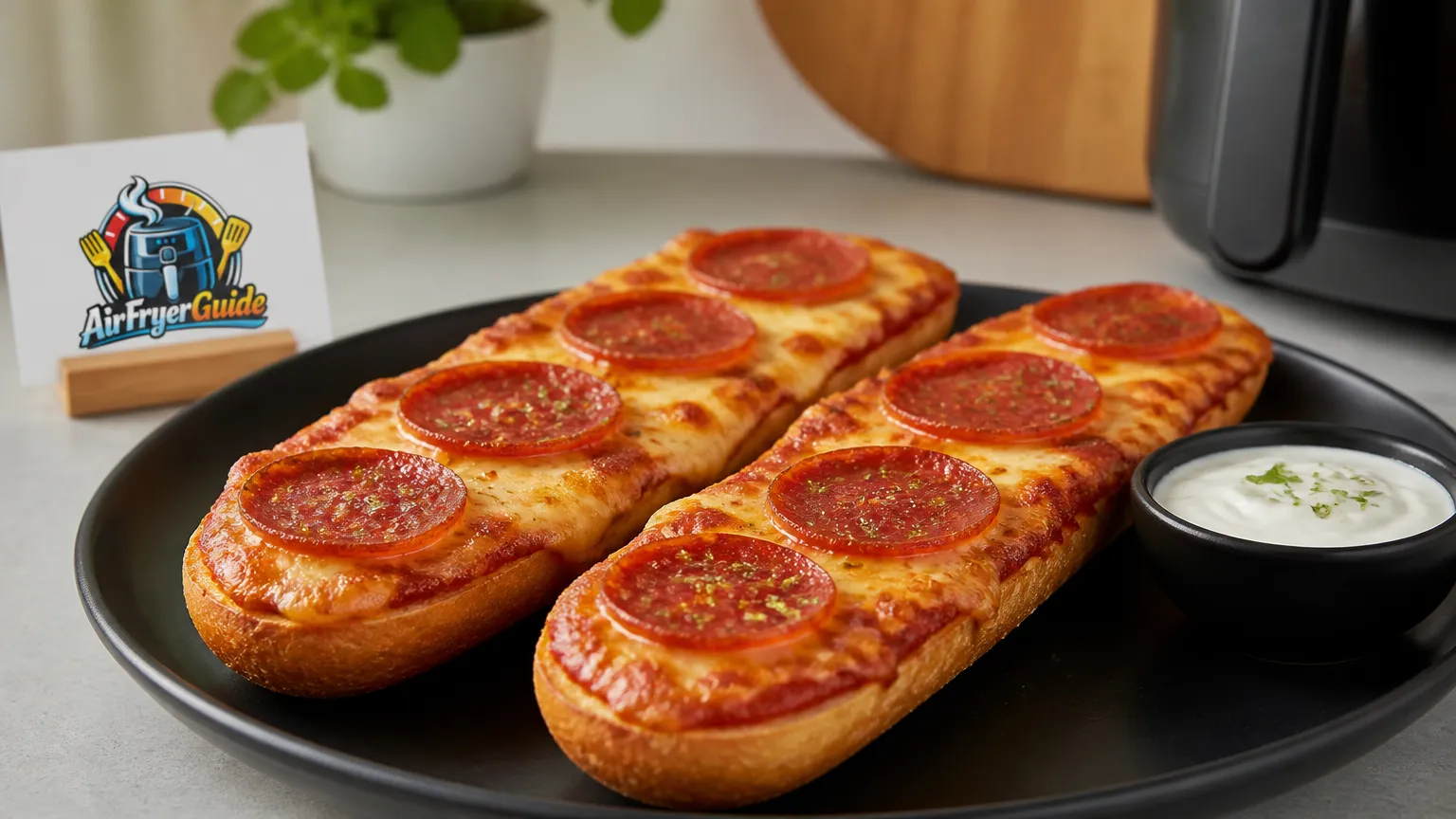 Pizza Baguette Salami (TK) im Airfryer