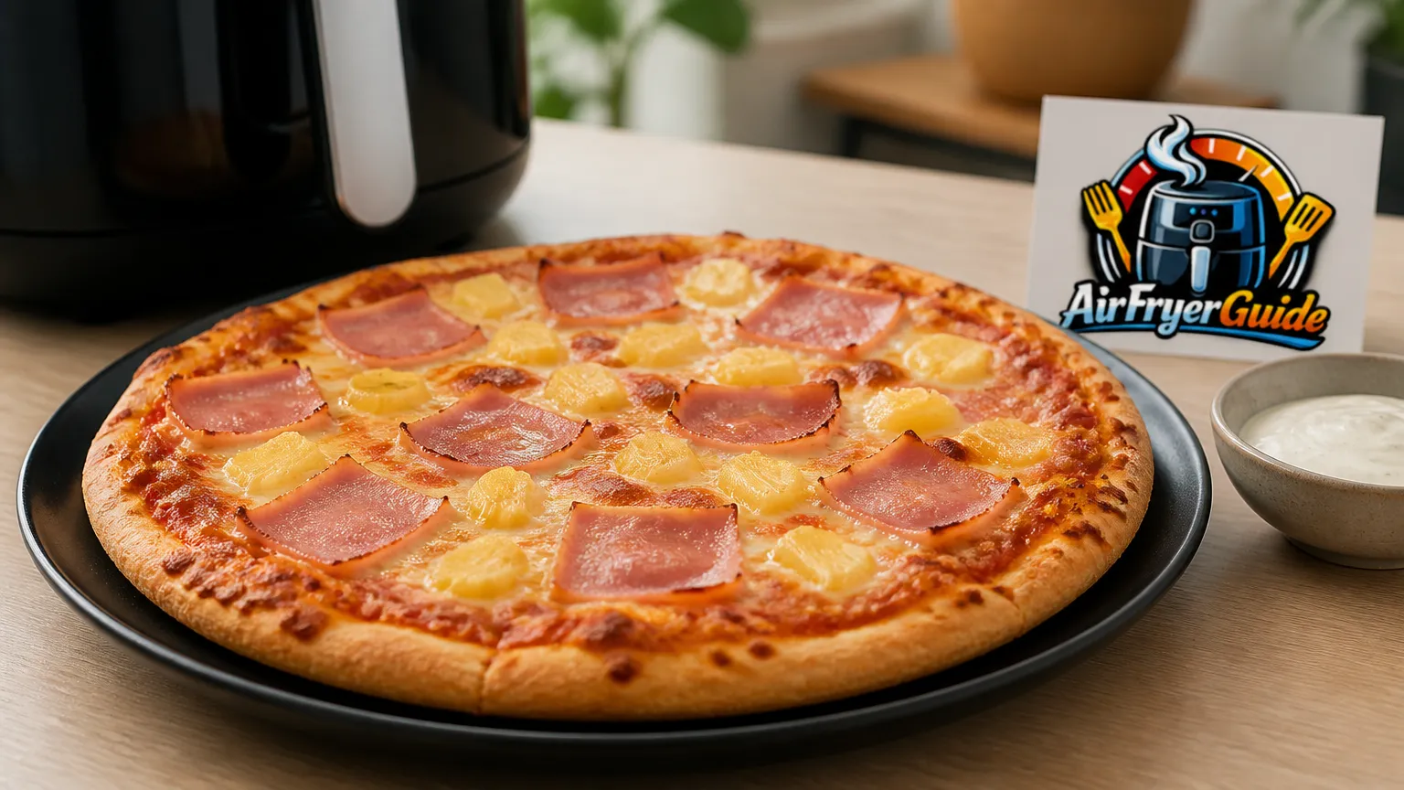 Pizza Hawaii im Airfryer