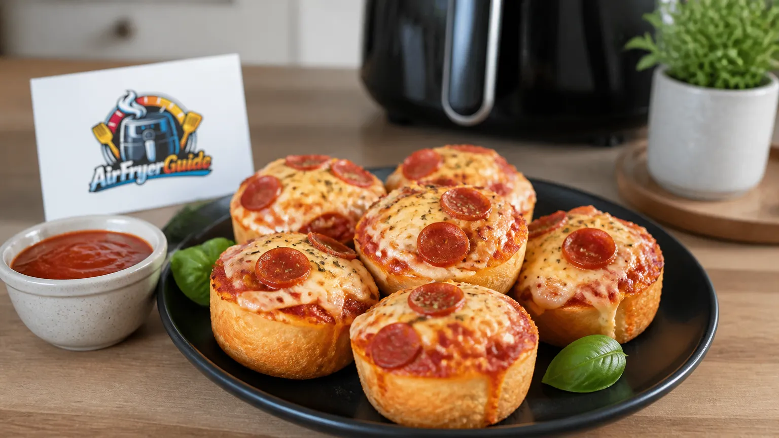 Pizza-Muffins im Airfryer