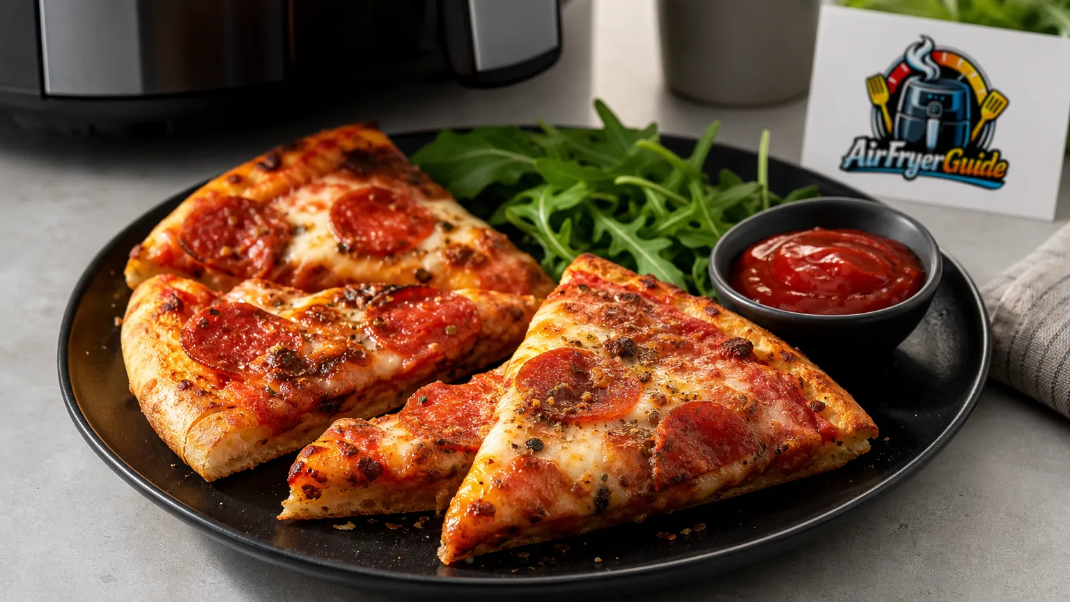 Pizzastücke aufwärmen im Airfryer