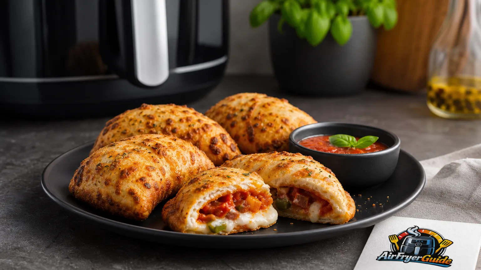 Pizza Pockets im Airfryer