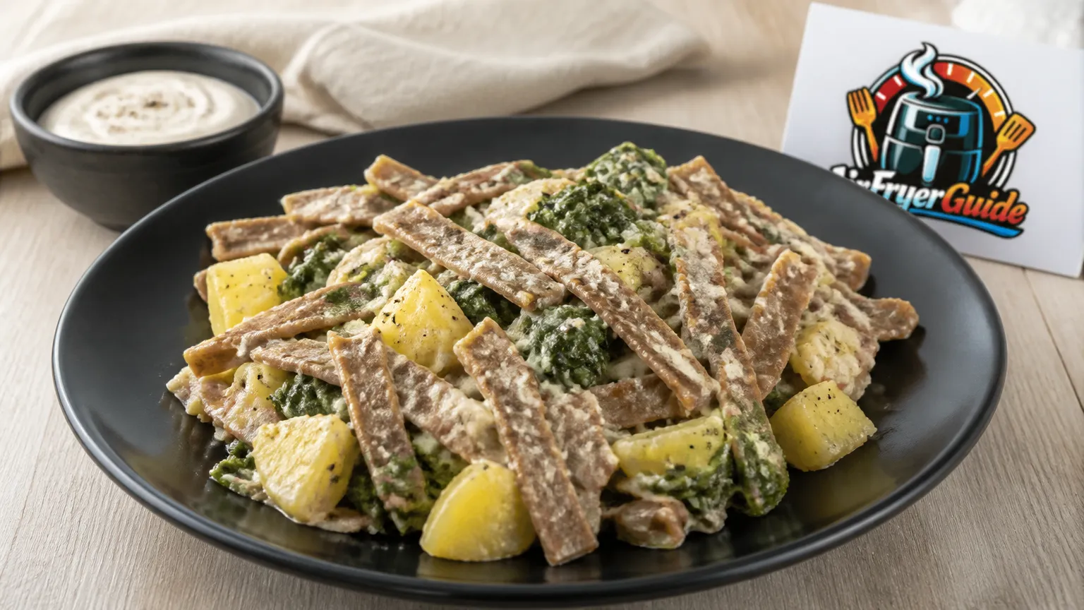 Pizzoccheri aufwärmen im Airfryer
