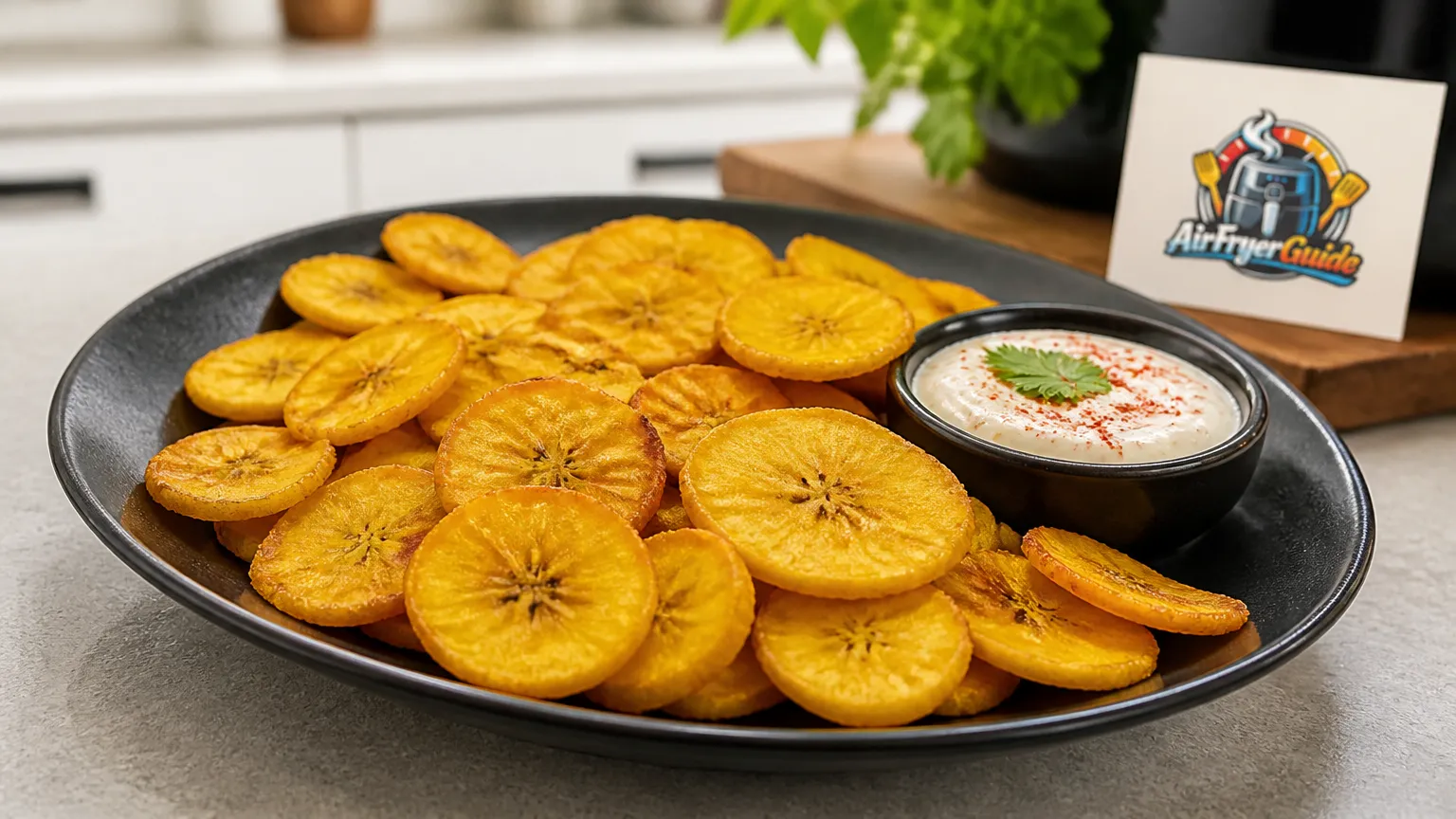 Plantain Chips im Airfryer
