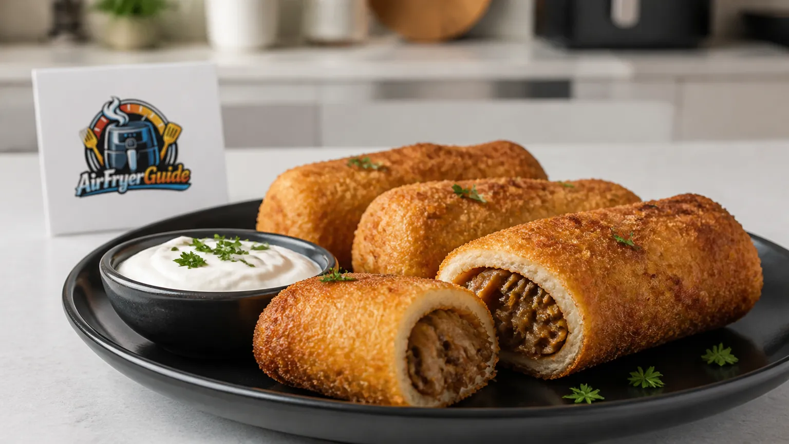 Polnische Krokiety (Kühlware) im Airfryer