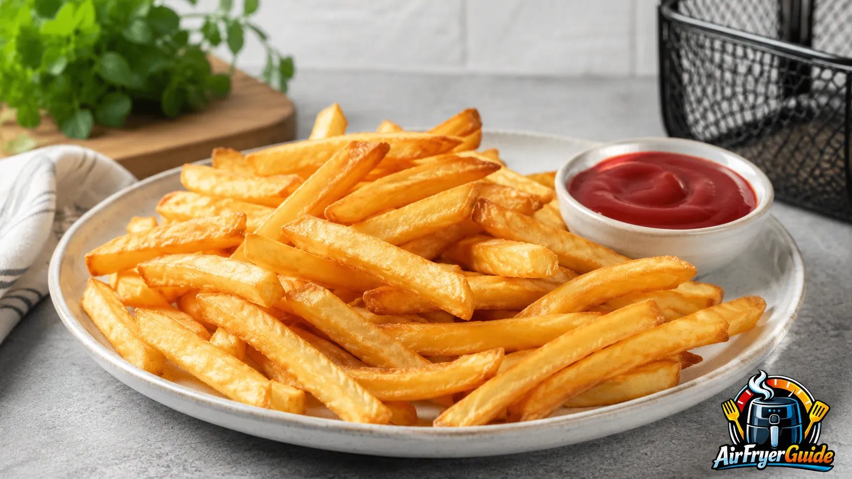Pommes servierfertig