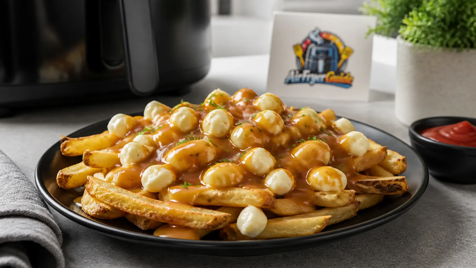 Poutine aufwärmen im Airfryer